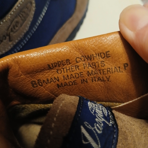 Vasque Skywalk Hiking Blue and Tan Lace Up Boots - Picture 3 of 6